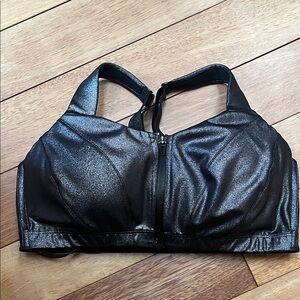 VSX Knockout™ Front-Close Sports Bra, Metalic black, sz 36DD